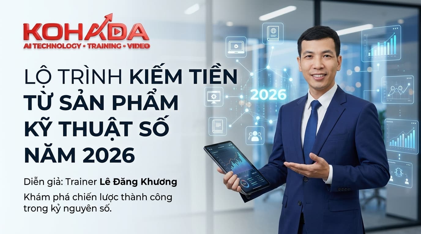 Lộ Trình Kiếm Tiền Từ Sản Phẩm Số 2026 — Trainer Hiền Nguyễn Global